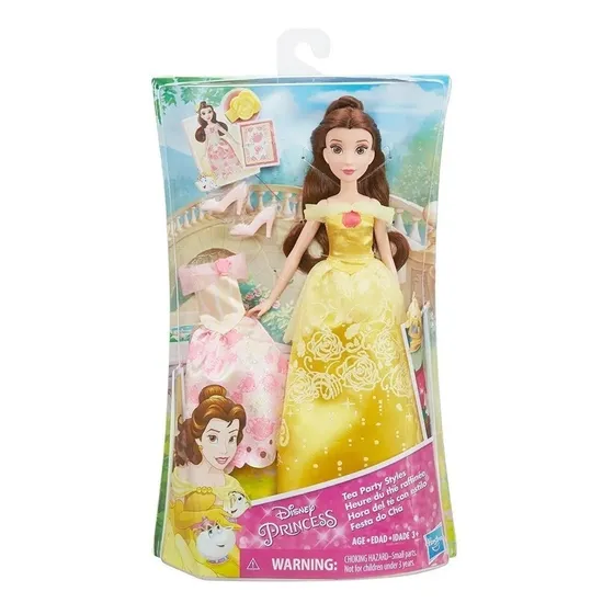 Muñeca Princesa Disney Bella Hora Del Té Con Estilo - Hasbro