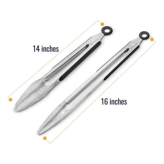 Z Grills Juego 2 Pinza Acero Inoxidable Mango Resistente