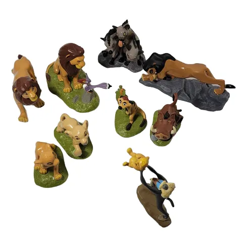 Kit 9 Bonecos Rei Leao Original Brinquedo Timão E Pumba