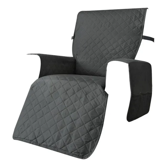 Cubierta De Asiento De Oficina For El Hogar Gris Oscuro L