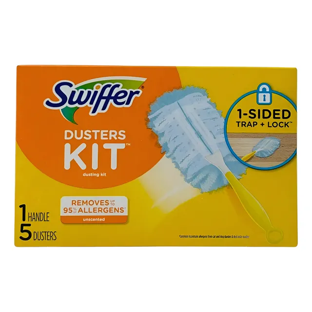 Swiffer Kit 1 Handle 5 Dusters Kit Plumero Manual Americano