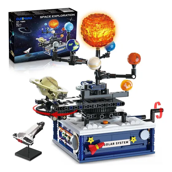 Sistema Solar Planetas Para Armar Educativo Con Luz Cubimana