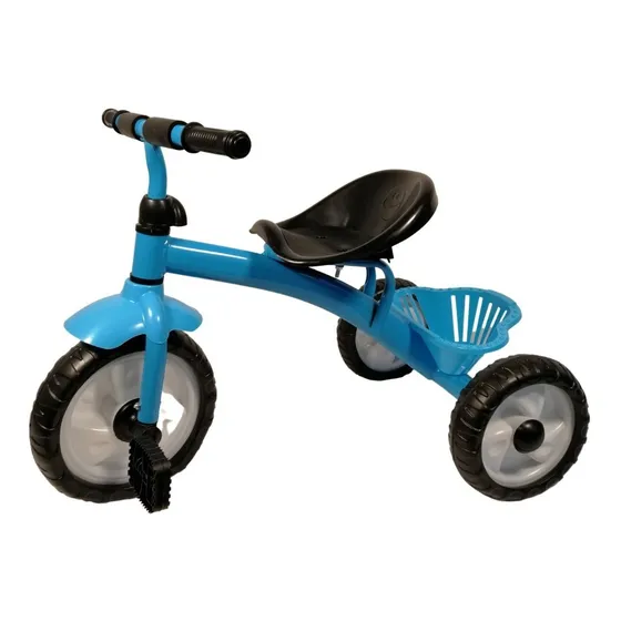 Triciclo Infantil De Metal A Pedal Con Canasto De Niño 