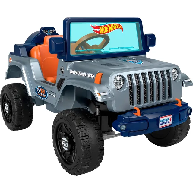 Fisher-price Power Wheels Vehículo Montable Hot Wheels Jeep® Wrangler 6v Para Niños De 2 Años En Adelante
