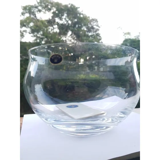 Bombonera Centro De Mesa Cristal Bohemia Liso