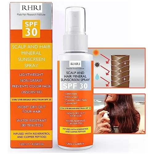Protector Solar Para El Cabello Y Cuero Cabelludo, 6pckz