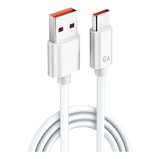 6a Usb Con Cable Tipo C 66w Usb 3.0 Cable Carga Rápida 1.5m