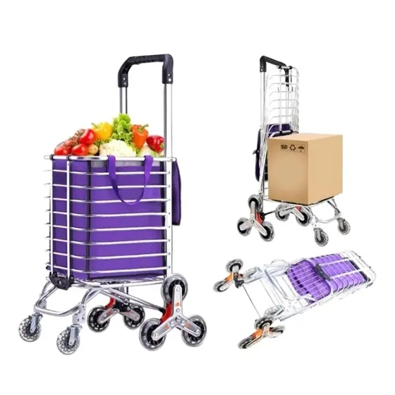 Carrito De Mercado Aluminio 8 Ruedas