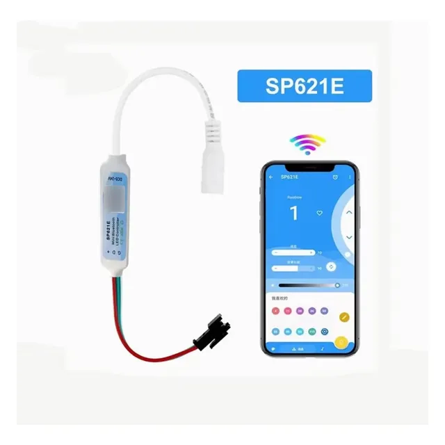 Controlador Bluetooth Sp621e Cintas Led Direccionables 5-24v