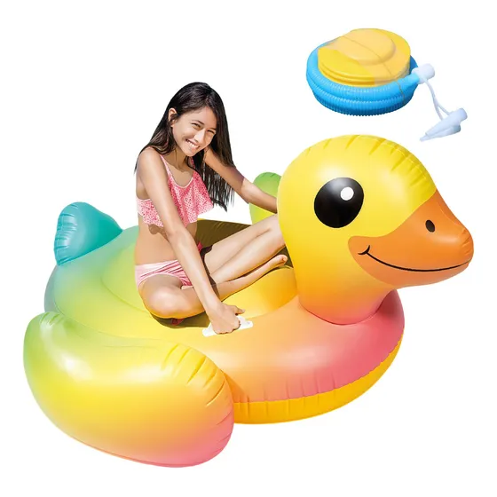 Flotador Inflable Patito Gigante Alberca Niños Y Adultos
