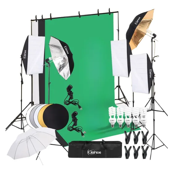Set De Estudio Iluminación Fotográfico Y Grabación Softbox
