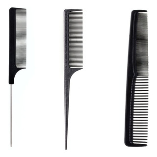 Kit 3 Pente De Corte Carbono Anti Estático 180ºc Kit 3 Pente De Corte Carbono Anti Estático 180ºc