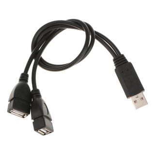 30cm / 1ft Usb 2.0 Y Splitter Cable 1 A 2 Cable Línea 30cm / 1ft Usb 2.0 Y Splitter Cable 1 A 2 Cable Línea