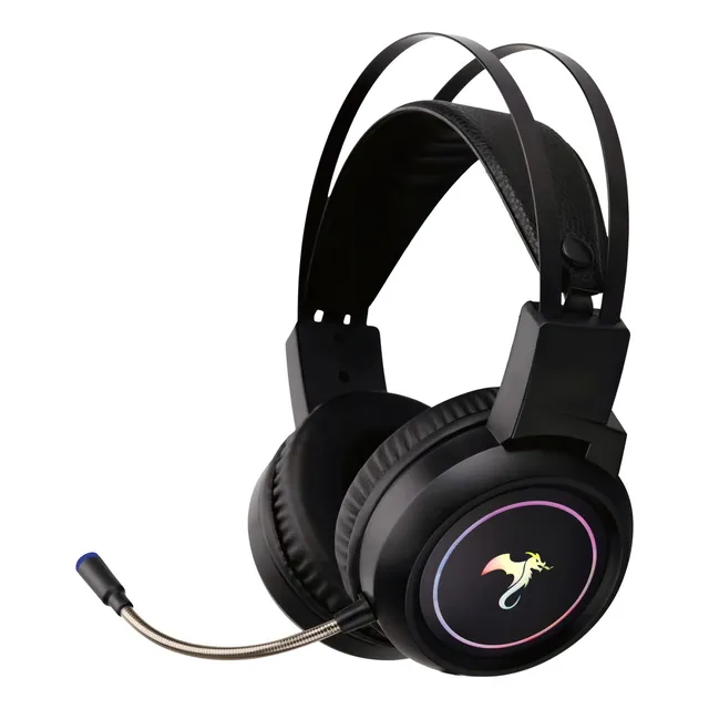 Auriculares Gamer Kolke Dragon Eros 7.1 Usb Call Center Gaming Color Negro