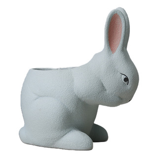 Maceta De Cerámica Con Forma De Conejo Para Suculentas Y Cac Maceta De Cerámica Con Forma De Conejo Para Suculentas Y Cac