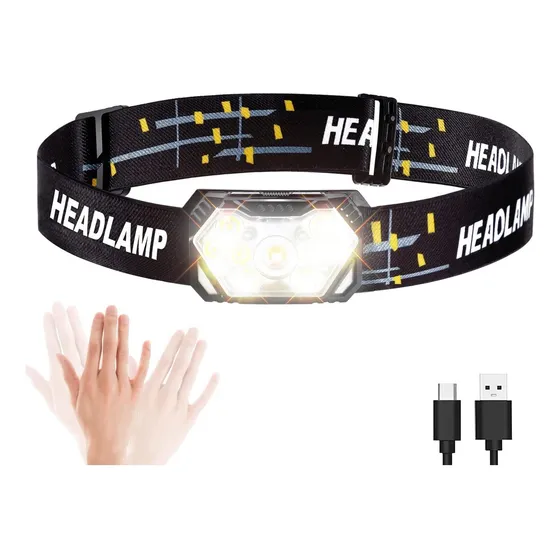 Luces De Cabeza Led De Lumen De Lumen Recargable De Lúmenes