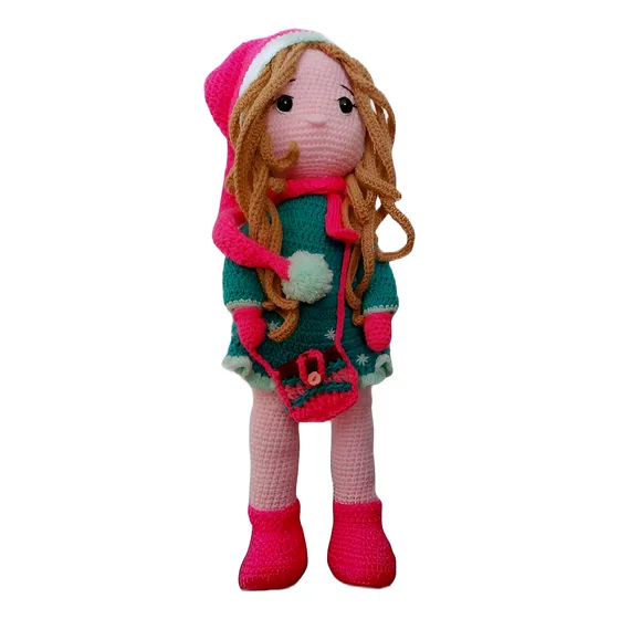 Muñeca Amigurumi Pepona Tejida A Mano Al Crochet  47 Cm