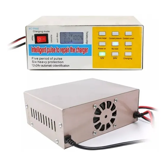 Cargador De Batería Inteligente Automático 12-24v Gel Acido