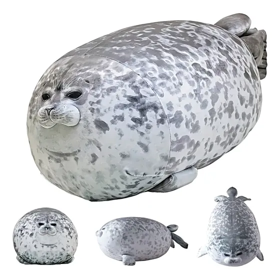 Foca Guatona Peluche Almohada Cojín 30cm Regalo Niños Adulto