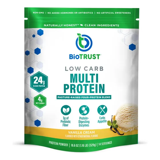 Proteína En Polvo Biotrust Low Carb Whey & Caseína Vainilla 