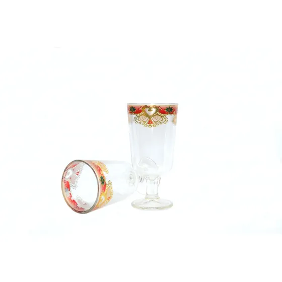Set Copas Cristal Diseño Navideño Celebración Especial X3