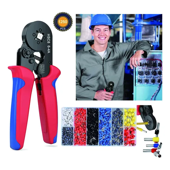Kit De Ponchadora De Para Terminales De Pinzas Corte 1250pcs