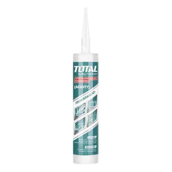 Silicon Sellante Transparente Acético 300 Ml Total Tools