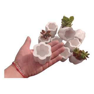 45 Mini Macetas Flor, Para Suculentas Y Velas, (colores) 45 Mini Macetas Flor, Para Suculentas Y Velas, (colores)