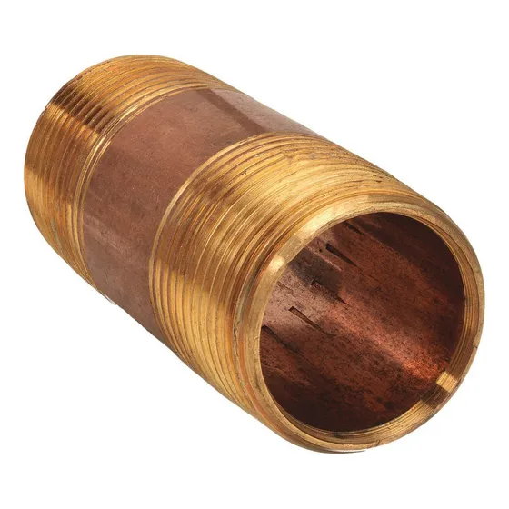Niple De Cobre 1 1/2  X 4  Rosca Npt C. 40