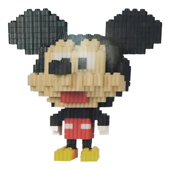 Micro Blocks Varios Personajes 3d Para Armar Minnie Mouse