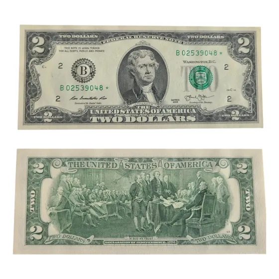 Billete Usa Escaso 2 Dolares 2013 Usa Reposicion Estrella