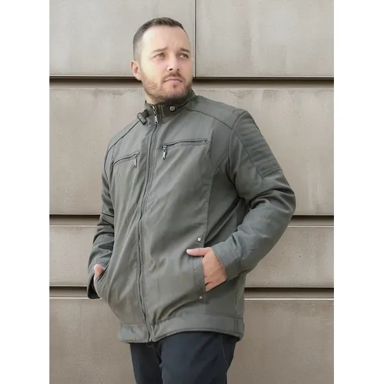 Jaqueta Casaco Plus Size Masculino Forrado Quente Elegante 