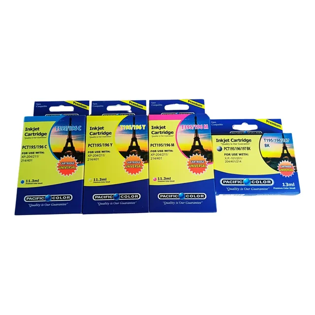 Pack Cartuchos Compatible Para Epson 195 196 Xp201 Xp211 214