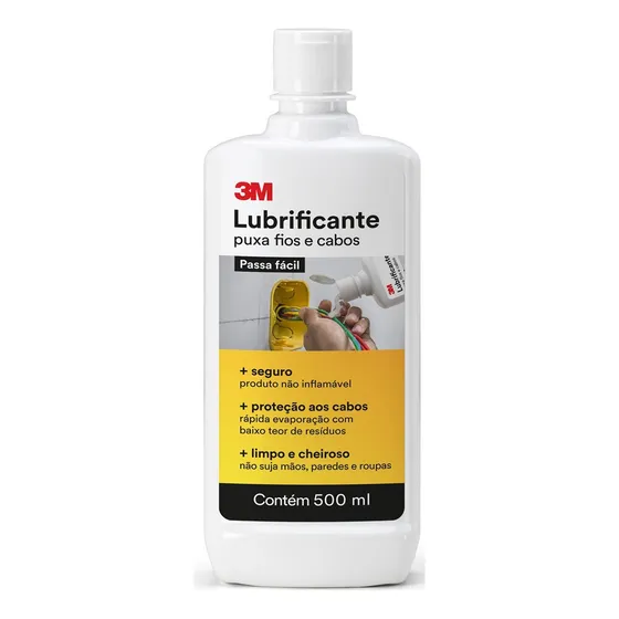 Lubrificante 3m Para Puxamento De Fios E Cabos 500ml