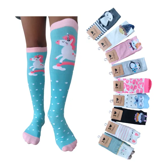 Docena De Medias Orejitas Largas Para Niñas 12 Unidades.
