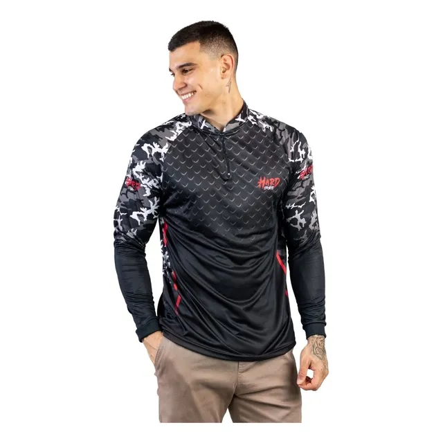 Camisa Camiseta De Pesca Masculina Proteção Uv50  +8 Modelos