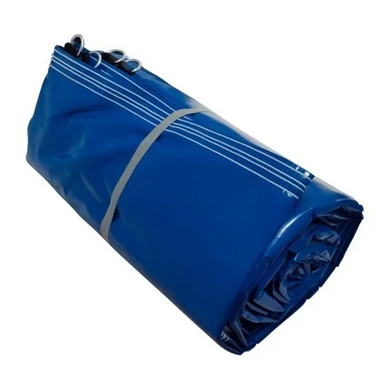 Lona Camionera 5x5 Uso Mega Rudo Reforzada C/cinturon *azul*