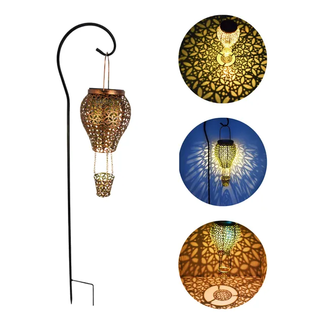 Estaca Solar Luz Led Exterior Jardin Diseño Decorativa Farol