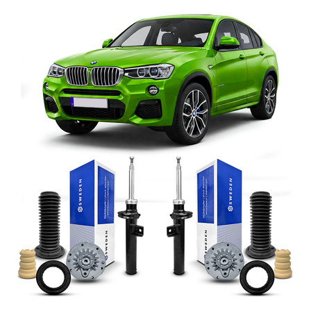 2 Amortecedores Coxim Coifa Dianteiro Bmw X4 2014 Até 2018 2 Amortecedores Coxim Coifa Dianteiro Bmw X4 2014 Até 2018