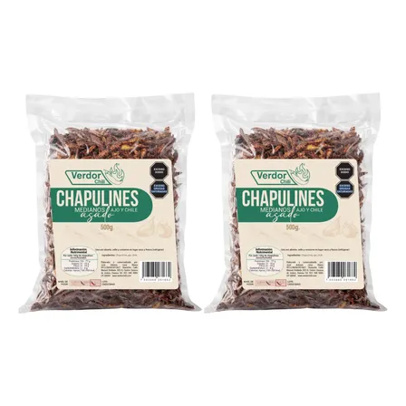1 Kg Chapulines Oaxaca Ajo Y Chile Oaxaqueños