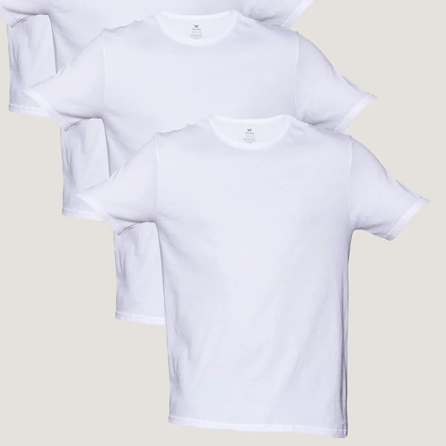 Kit 5 Camisetas Básicas Masculinas Hering Kit 5 Camisetas Básicas Masculinas Hering