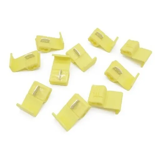 Conectores Empalme Rapido 50pzas Clip Amarillo Gdseo