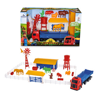 Fazendinha New Farm Brinquedo Montar Caminhãozinho E Animais Fazendinha New Farm Brinquedo Montar Caminhãozinho E Animais