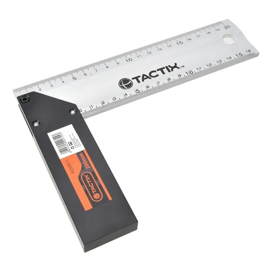 Escuadra Carpintero 8 Pulgadas Aluminio Tactix 239011
