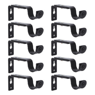 Soporte Cortinero Para Pared Ajustable Gancho De 10 Piezas Soporte Cortinero Para Pared Ajustable Gancho De 10 Piezas