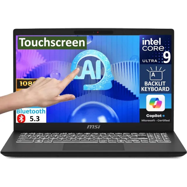 Notebook Msi Intel Ultra 9 15.6 Fhd Touch 32gb 1tbssd Tranza