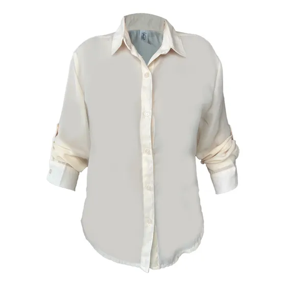 Camisa Para Dama Con Boton Delantero