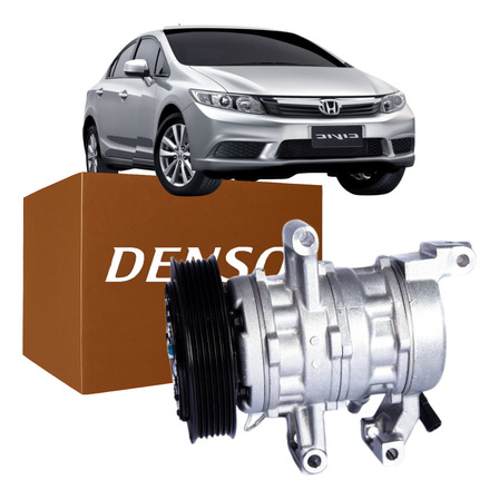 Compressor 6 Pk Denso Civic Exs Lxl Lxs 1.8 2007 A 2014 Compressor 6 Pk Denso Civic Exs Lxl Lxs 1.8 2007 A 2014