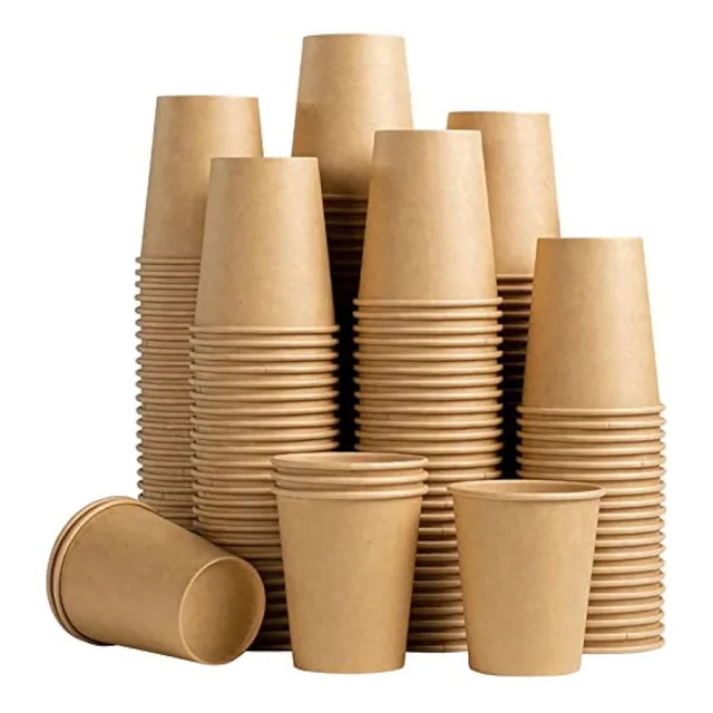 Lamosi Paquete De 200 Vasos De Papel Kraft De 8