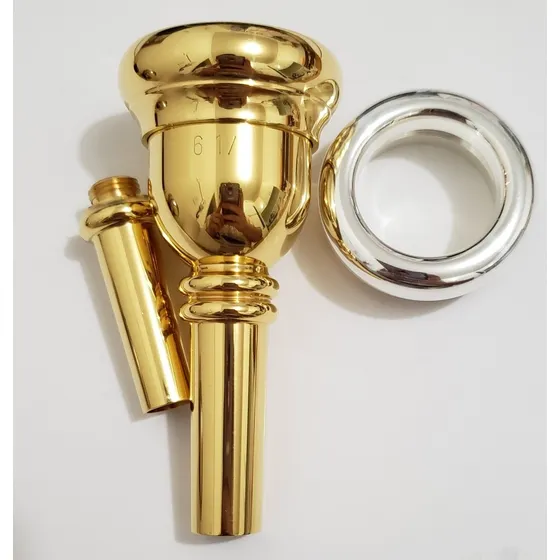 Bocal Jc Custom Trombone  Bombardino Calibre Duplo 6¹/² Gold
